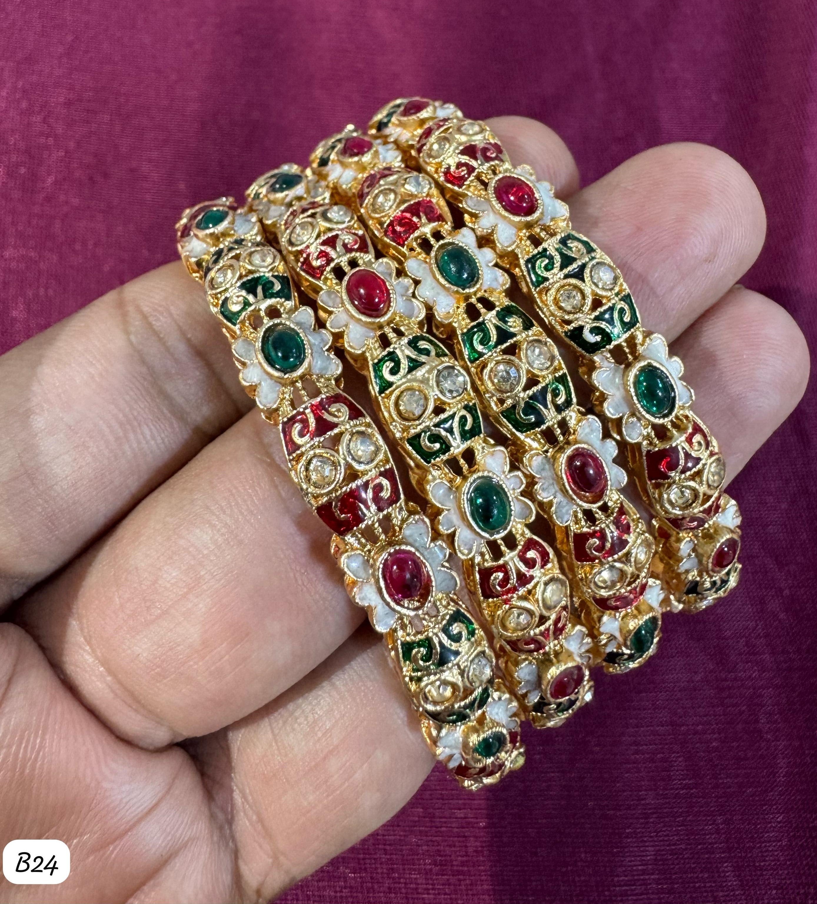 Meenakari Enamel Bangles for Women